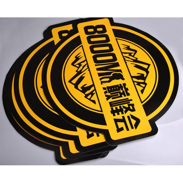 Custom printing die cut strong adhesive PVC outdoor advertising sticker decal