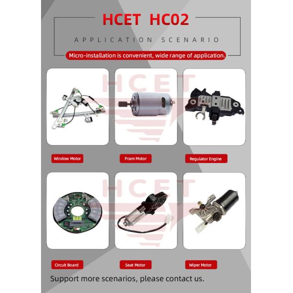 HC02 Protector de sobrecarga del motor de alta precisión 1-30A 60-180°C Interruptor de corte térmico RoHS/UL Certificado para motor de soplador HVAC