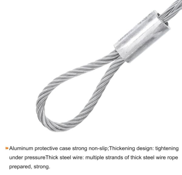Wire Mesh Puller  Grip Anti-slip Wrap Side Pull Galvanizing Steel Wire Grips Net Cover Smooth(Silver)