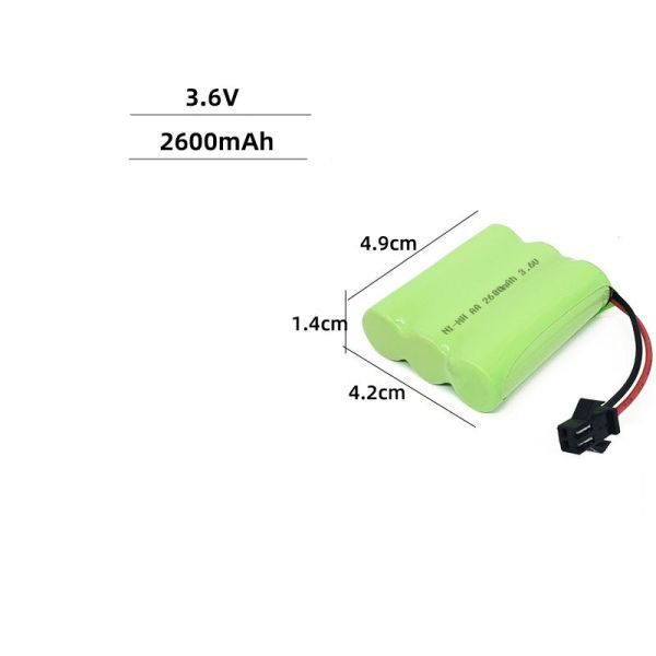 Custom Ni-MH Ni-CD Rechargeable Battery Pack 2.4v-24v Sizes for Home Appliance Applications Sub C AA AAA