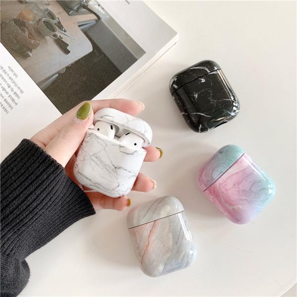 Marble hard PC anti shock anti dust protect case cover for Apple airpods