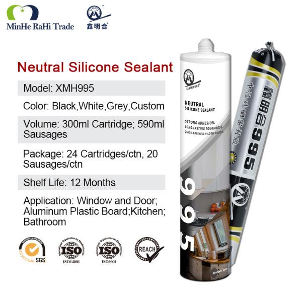 Sample MH995 Silicone Sealant Oem Mixture Neutral Cure Glass Window Sealant RTV