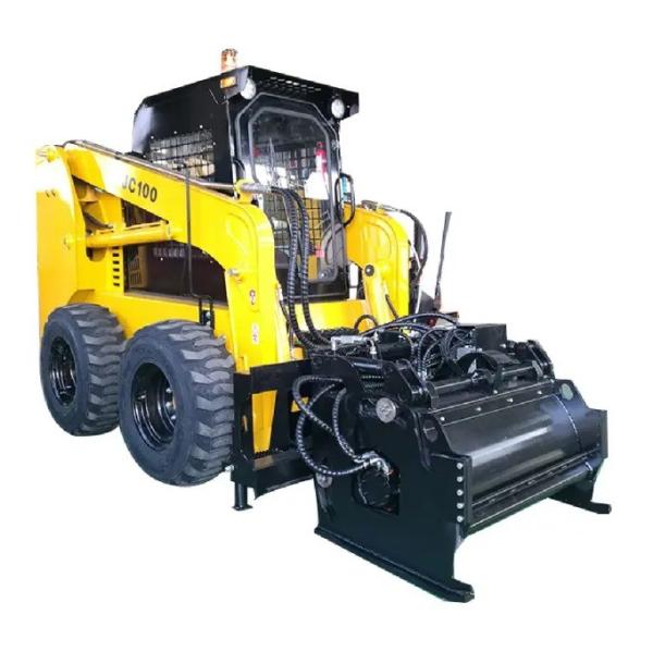 CE certified mini wheel skid steer loader with EPA and HANSA hydraulic pump attachments