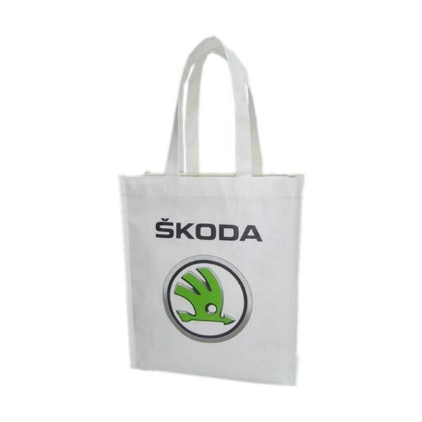 Coated PP Woven Nonwoven Shopping Bag with Embroidery Handle