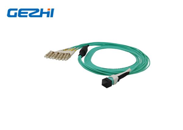 MPO OM3 Fiber Optic Patch Cord 12 Fiber MPO Trunk Cable Low PDL