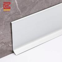 Profiles de tablero de faldas de pared blanca impermeable Profiles de recorte de tablero de base de 100 mm de altura