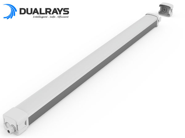 LED Moisture-proof Lamp 5ft 60W with Smart PIR and Microwave Sensor Control and Flicker-free Driver Offering and Lighting Solutions
