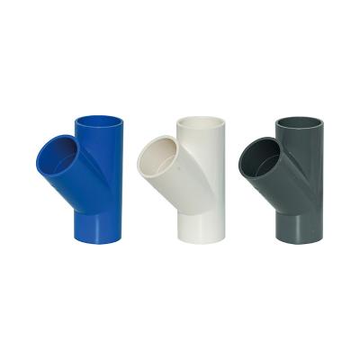 CPVC Y-shaped Tee Pipe Y Tee Water Supply Plastic Pipe For Drainage