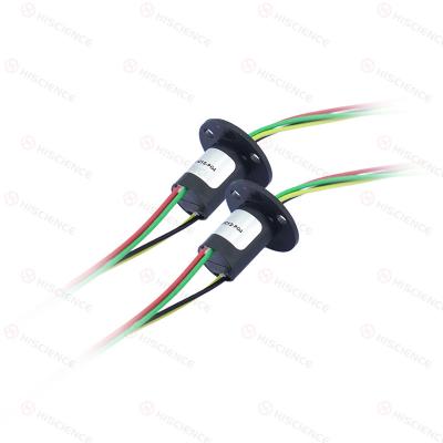 IP40 Waterproof Capsule Slip Rings Eight Circuits 2A 0 - 300RPM Working Speed