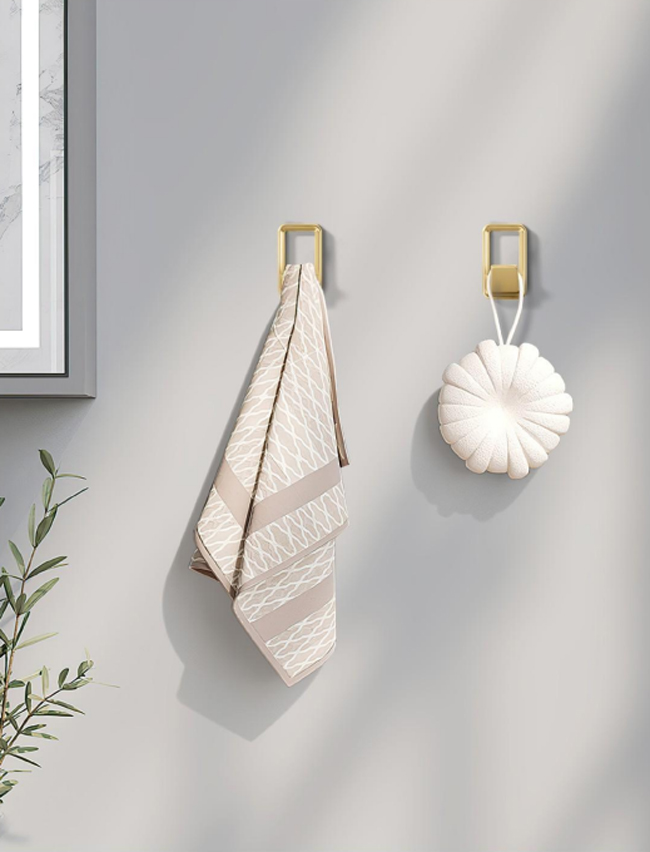 GRH Wall Mount Hook Kitchen Modern Decorative J Self Bathroom Clothes Display Towel Metal Coat Wall Hooks