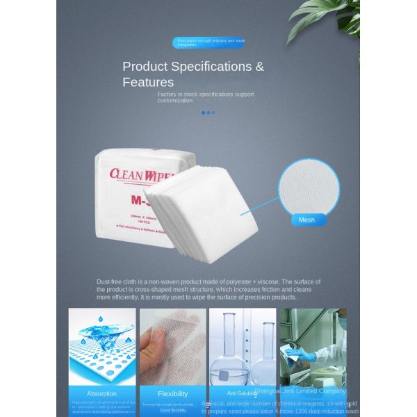 KILINE M3 Non-Woven Industrial Cleaning Cloth for Dust & Oil Absorbing with Electrostatic Water Absorption and Eco-Friendly Material