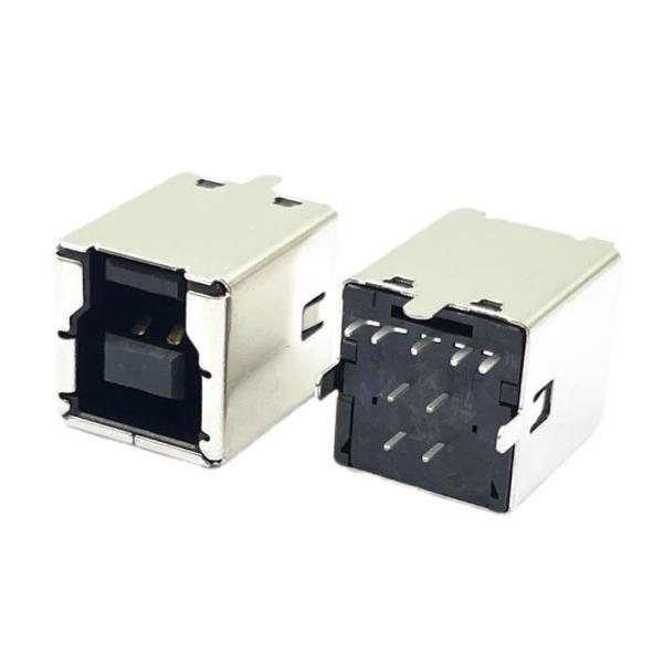 USB3.0 Тип B Женский ПКБ USB DIP соединитель Кнопка Черная HF 180 градусов Форма T