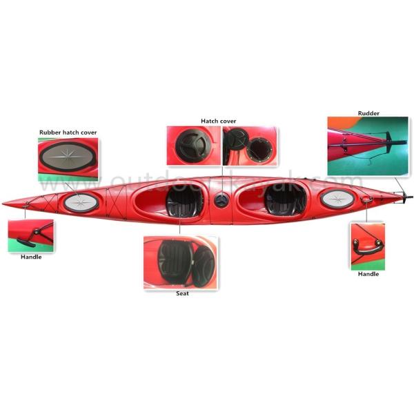 Каяки рыболова большого человека емкости 2 верхние раскрывают применение корпуса облегченное универсальное