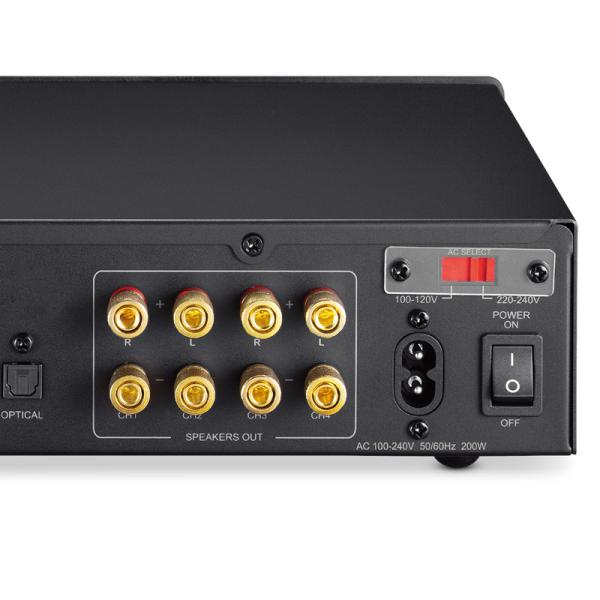 4.1 Channel Multi Channel Amplifier with 50Wx4 Output and 400W Max Power for Home Theater