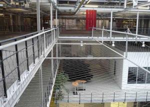 AISI 304 Stainless Steel Cable Mesh Wire Rope Netting 20mm For School Safety