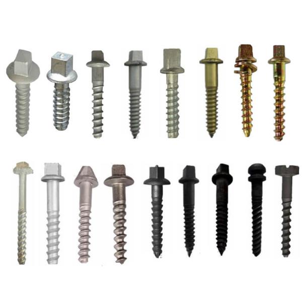 M24 X 214mm Railway Sleeper track spikes or screw spikes With HDG coatings