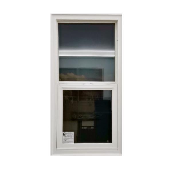 Les panneaux inférieurs des fenêtres suspendues en PVC unique en UPVC blanc glissent verticalement