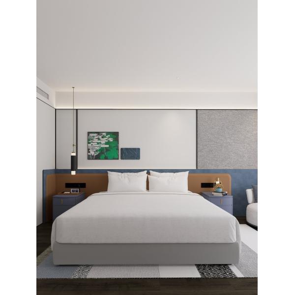 Custom Walnut Wood Finish Hotel Bedroom Furniture King Guest Room Layout Full Set