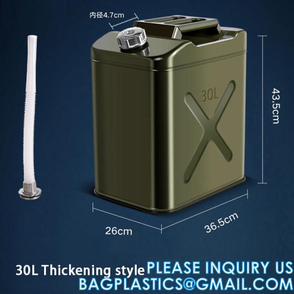 Petrol Diesel Fuel Can,Gasoline Bucket Fuel Can with Oil Pipe Spout,Spare Car Fuel Tank Oil Drum,Portable Fuel