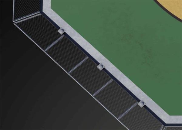 Stainless Steel Helipad Safety Net 1.5m Width , Long 304L Perimeter Safety Netting