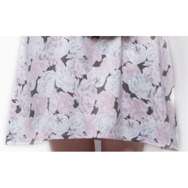 Classical Flowers Printing Ladies Satin Pyjamas Sun Top Short Dress Environment Friendly