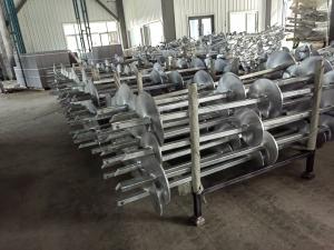 Square Ground Screw Piles For Power Installations Solid Construction