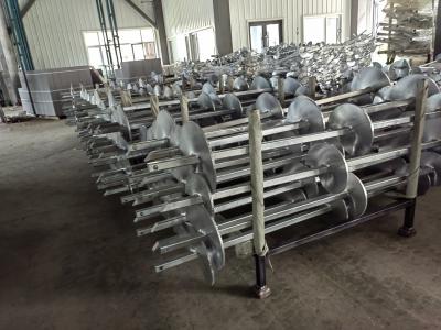 Square Ground Screw Piles For Power Installations Solid Construction