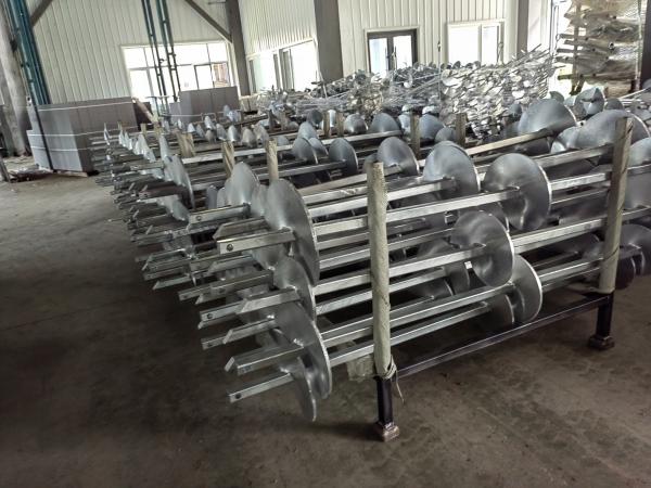 Square Ground Screw Piles For Power Installations Solid Construction