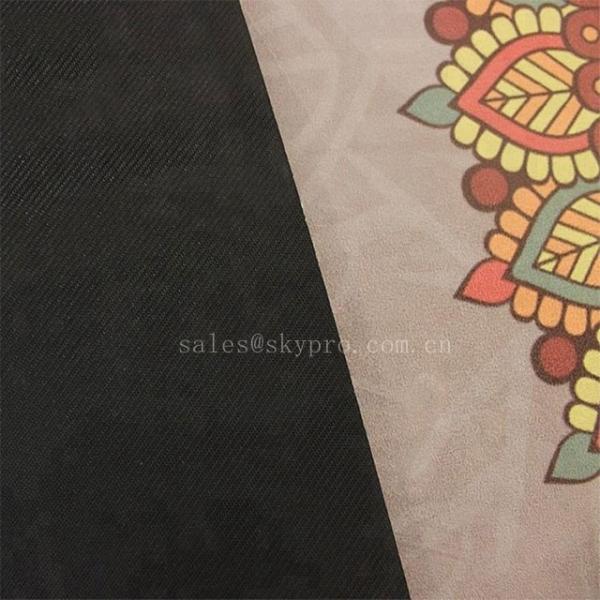 Surface de Microfiber de tapis de yoga de cercle de suède du caoutchouc naturel pour la forme physique