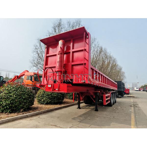 China Brand 3 Axle Hydraulic Grain Camions-Remorques Dumping Rear End Dump Tipper Semi Trucks Trailer for Trucks