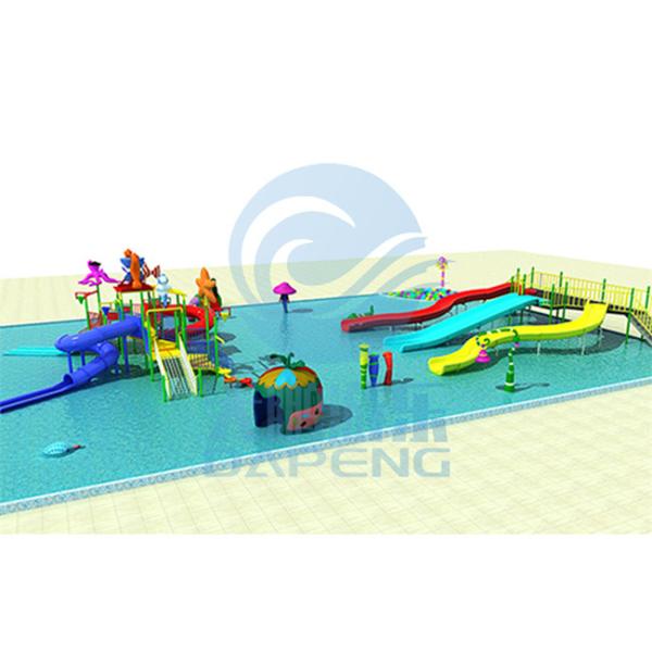 Commercial Water Park Design With Swimming Pool Water Splash Pad For Children