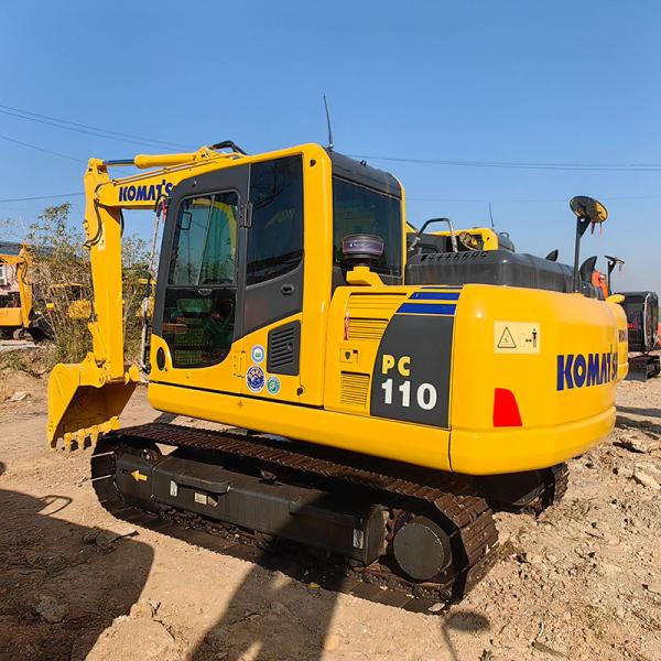 11Ton Used Komatsu Excavators PC110-8 Digger Earth Excavating Equipment