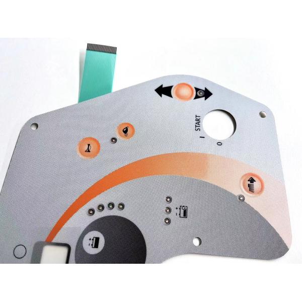 Настраиваемая высокоэффективная водонепроницаемая мембранная клавиатура с золотым металлическим куполом