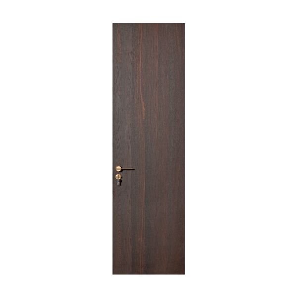 OEM/ODM CUSTOM MODERN WALNUT INTERIOR DOORS | TALL FLUSH & BRASS ACCENT DESIGNS WOOD GRAIN & GEOMETRIC INLAY OPTIONS WALNUT VENEER & MATTE FINISH STYLES SOLID CORE FLUSH PANEL WITH GOLD HARDWARE