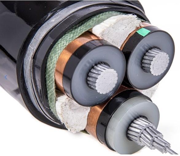 300 mm2 400 mm2 8,7/10 15 kV Faixa de aço blindada Cabos de alimentação de alumínio de alta tensão