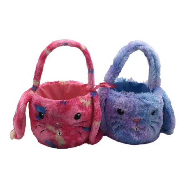 100mm 4" игрушка плюша кролика чучела зайчика пасхи пинка с корзиной