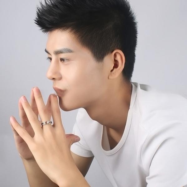 Anneaux de mariage en acier inoxydable avec incrustation de zircons et pierres CZ six couleurs