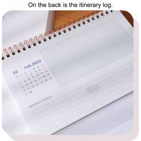 Personalised Stand Up Daily 2022 Desktop Calendar Planner Oem For Office Home