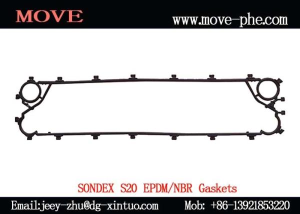 Supply EPDM Plate&Gasket Sondex S20A 894*126mm Replacement Plate Heat Exchanger Spare Parts