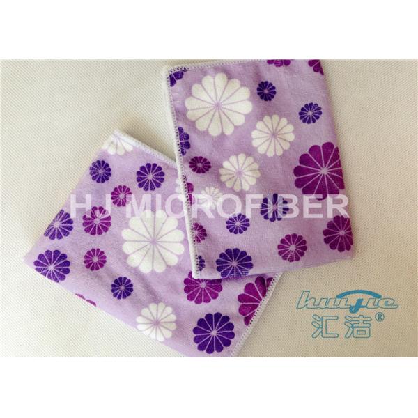 Выдвиженческое напечатанное полотенце одежды Washcloth Microfiber, ткани чистки