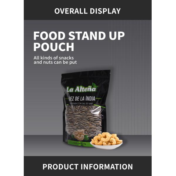 500г 1кг Zipper Сухие фрукты Стоять вверх мешок для орехов Семена арахисовых дыни