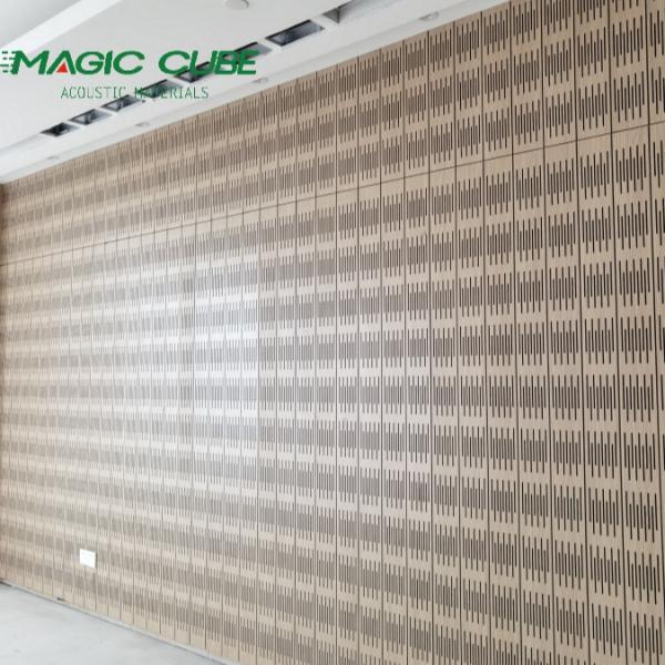 Painel de parede de fibra acústica micro-perfurada personalizável com material de núcleo de madeira sólida