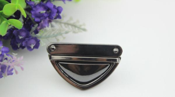 High quality fashion metal accessories zinc alloy 4 colors handbag lock hardware