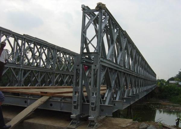Do exército de aço pré-fabricado de aço da ponte do período 6-54m ponte provisória