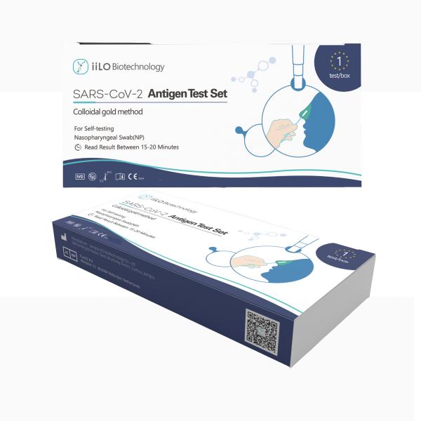 Kit de teste rápido de swab de antígeno SARS-CoV-2 CE2934 1Testes/caixa iiLO