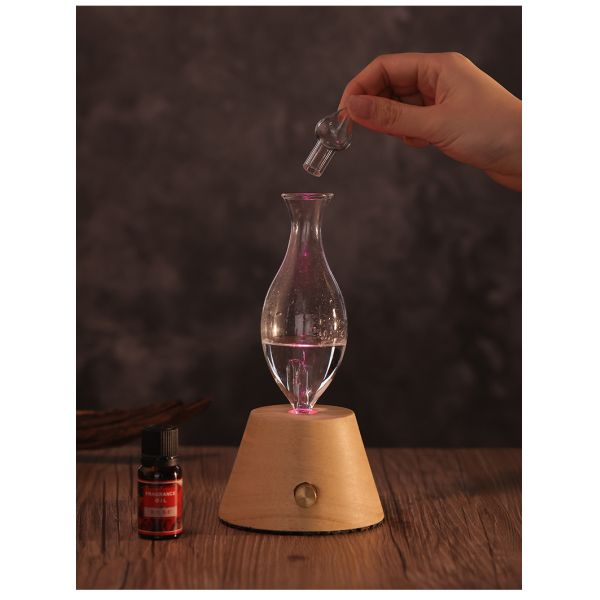 OEM Logo Vintage Real Wooden Aroma Diffuser Ultra Quiet Home Hotel Use Eco Friendly