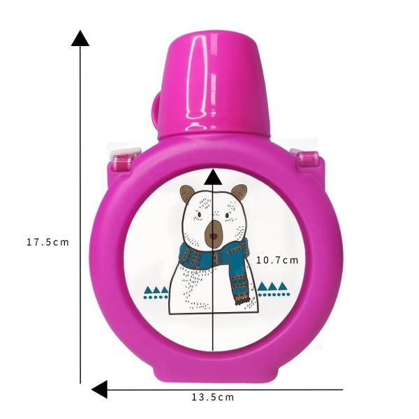 Botella de agua de plástico de sublimación imprimible para la temporada de regreso a la escuela de los niños