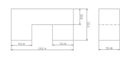 AWS D1.1/D1.1M-2015 Calibration Block DS for Longitudinal Distance & Sensitivity