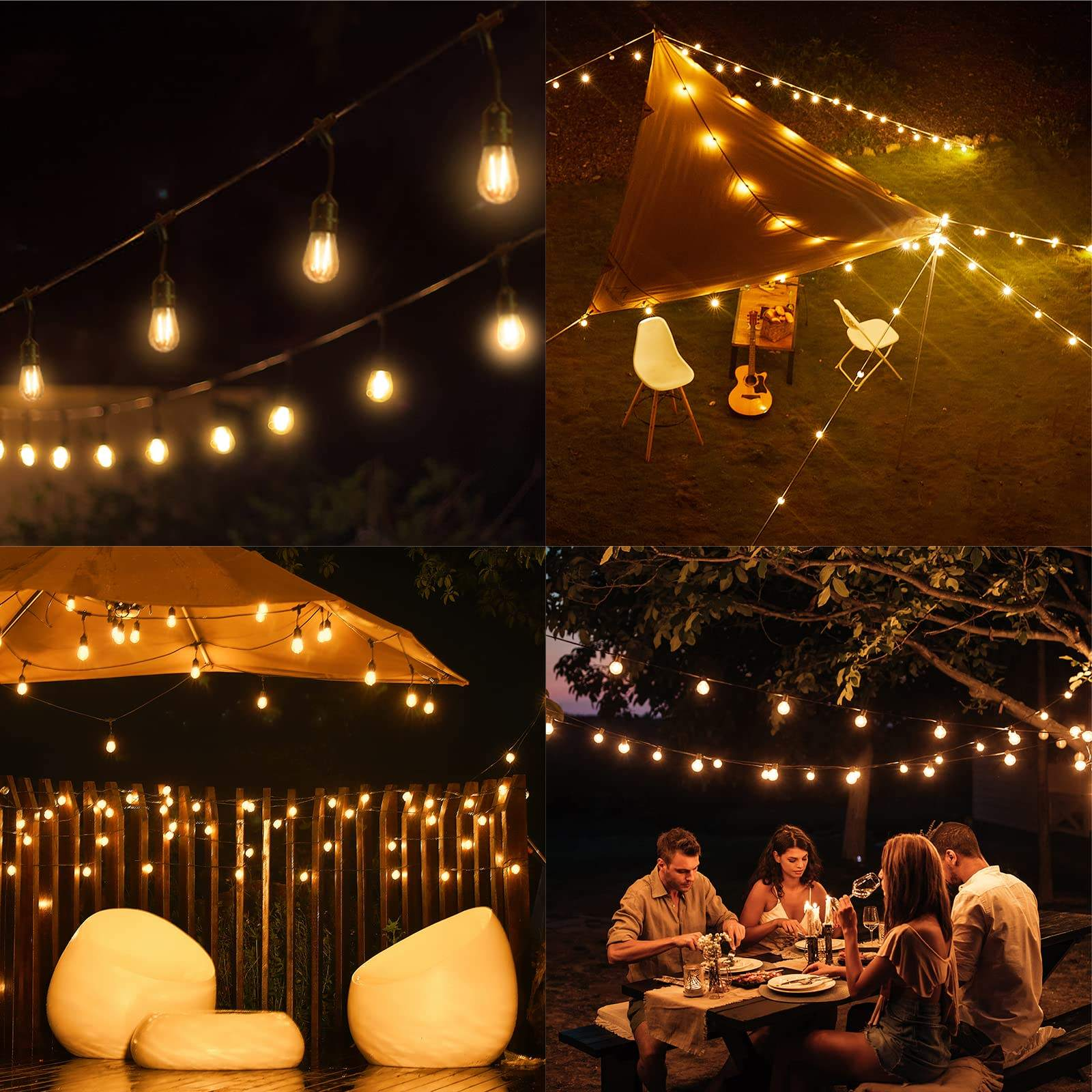 Shatterproof & Waterproof , Creative Shaped String Lights for Outdoor Holiday Decorations