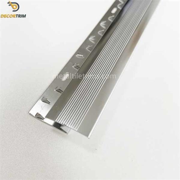 Aluminum Zig Zag Carpet Trim , 8.5mm Carpet To Tile Transition Strip